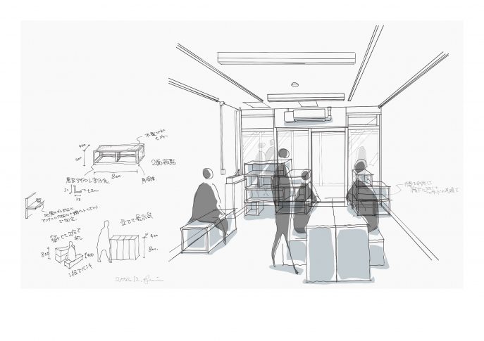 モノクロ対話風景S